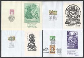 Ex libris Dr. Gombos László, 11 db kisgrafika