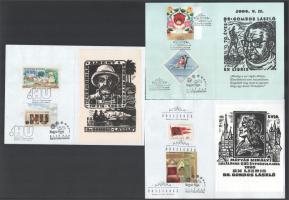 Ex libris Dr. Gombos László, 11 db kisgrafika