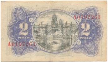 Spanyolország 1938. 2P T:F erős papír
Spain 1938. 2 Pesetas C:F sturdy paper
Krause P#95