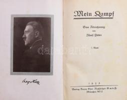 Hitler, Adolf: Mein Kampf I.kötet. Első kiadás! München, 1925. Franz, Eber Nachfolger 1 t XVI. 392p....