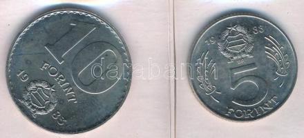 1983. 20f Al + 5Ft Ni + 10Ft Ni "FAO" sor, eredeti, kopott műbőr tokban, tanúsítvánnyal T:...