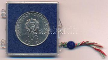 1980. 100Ft Ni "Szovjet-magyar közös űrrepülés" plombált MNB tokban T:BU Adamo EM61