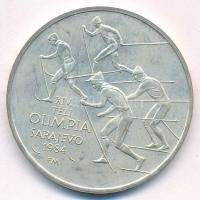 1984. 500Ft Ag &quot;Szarajevói Téli Olimpia&quot; T:BU patina Adamo EM76