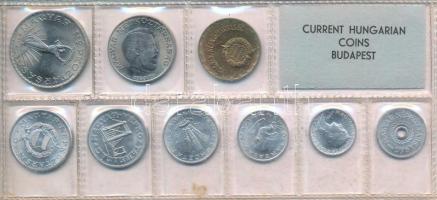 1975. 2f-10Ft (9xklf) érmés forgalmi sor fóliatokban T:UNC patina Adamo FO8