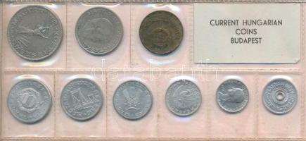 1971. 2f-10Ft (9xklf) érmés forgalmi sor fóliatokban T:UNC patina Adamo FO4