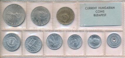 1977. 2f-10Ft (9xklf) érmés forgalmi sor fóliatokban T:UNC patina Adamo FO10