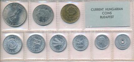 1976. 2f-10Ft (9xklf) érmés forgalmi sor fóliatokban T:UNC patina Adamo FO9