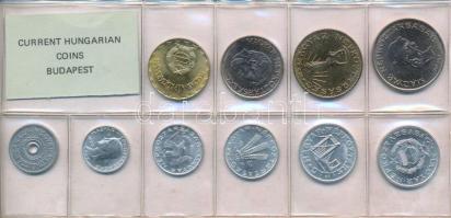 1987. 2f-20Ft (10xklf) érmés forgalmi sor fóliatokban T:UNC Adamo FO20
