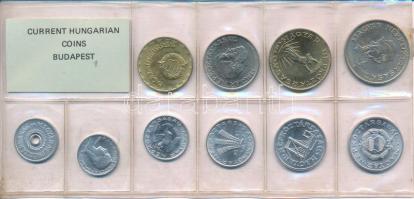 1989. 2f-20Ft (10xklf) érmés forgalmi sor fóliatokban T:UNC Adamo FO22