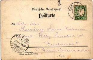 1908 Hip Hip Hurrah! Regatta-Ausschuss. Feuchten Gruss! Die Schlagmänner der Vierermannschaften. Int...