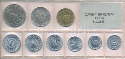 1978. 2f-10Ft (9xklf) érmés forgalmi sor fóliatokban T:UNC Adamo FO11