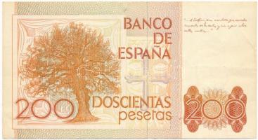 Spanyolország 1980. 200P T:F tűlyuk
Spain 1980. 200 Pesetas C:F pinhole
Krause P#156a.2