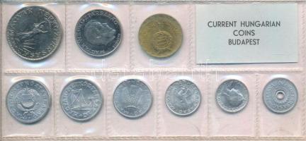 1972. 2f-10Ft (9xklf) érmés forgalmi sor fóliatokban T:UNC Adamo FO5