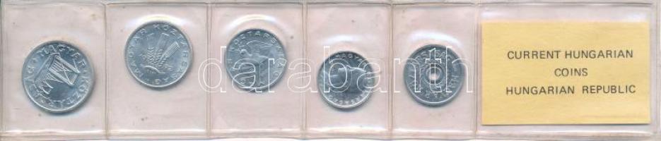 1992. 2f-50f Al (5xklf) fillér forgalmi sor fóliatokban T:UNC Adamo FO25