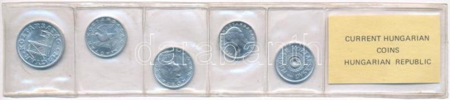 1992. 2f-50f Al (5xklf) fillér forgalmi sor fóliatokban T:UNC Adamo FO25