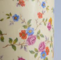 Drasche virágmintás váza, jelzett, kopással, m: 26 cm