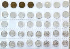 1946-1991. 2f-20Ft forgalmi érmékből álló, 275db-os gyűjtemény albumba rendezve T:vegyes