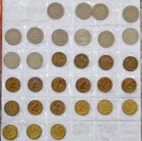 1946-1991. 2f-20Ft forgalmi érmékből álló, 275db-os gyűjtemény albumba rendezve T:vegyes