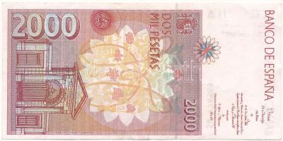 Spanyolország 1992. 2000P T:F erős papír
Spain 1992. 2000 Pesetas C:F sturdy paper
Krause P#164