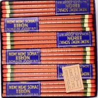 Schuler József R.T. - NEM! NEM! SOHA! irredenta ceruza 1 nagyobb doboz teljes tartalommal, 12 tucat ...