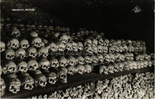 1935 Hallstatt, Beinhaus / Charnel House, skulls