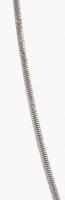 Ezüst(Ag) hengeres kígyó nyaklánc, jelzett, h: 45,5 cm, nettó: 8,5 g