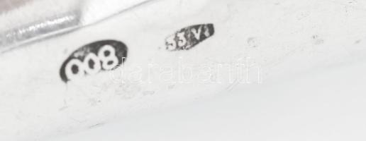 Ezüst(Ag) tölcsér alakú fűszermérő, jelzett, h: 8,2 cm, nettó: 13,7 g