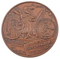 Fritz Mihály (1947- ) 2011. "Alkotmányunk" kétoldalas bronz emlékérem kapszulában (60mm) T...