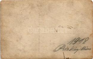 1918 Párkánynána, Párkány-Nána, Parkan-Nána, Parkan, Stúrovo; osztrák-magyar katonák csoportja / WWI...