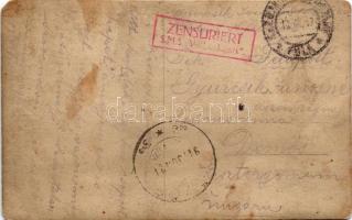 1917 SMS Viribus Unitis az Osztrák-Magyar Haditengerészet Tegetthoff-osztályú csatahajó matrózai szá...