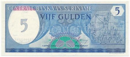 Suriname 1982. 5G T:UNC Suriname 1982. 5 Gulden C:UNC Krause P#125