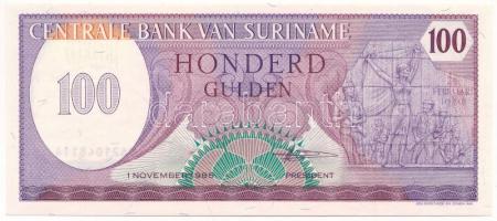 Suriname 1985. 100G T:UNC Suriname 1985. 100 Gulden C:UNC Krause P#128