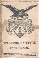 Baráthosi Balogh Benedek:  Szumirok, szittyák, ősturánok. (Dedikált.) Budapest, 1928. Szerző - Held János Irodalmi és Nyomdavállalat. 159 + [1] p. Első kiadás. Dedikált: ,,Ferinek szeretettel Benedek". Baráthosi-Balogh Benedek (1870-1945) néprajzkutató, Ázsia-utazó, őstörténeti író. 1908-tól több alkalommal bejárta Kelet- és Közép-Ázsia számos táját, mindannyiszor a magyarság turáni kapcsolatait kutatva. 1926-ban megkezdett turáni könyvsorozatával a rokonnak tartott népek történetét, erkölcseit, életmódját mutatta be. Kötetünkben az uráli és türk népek közös ősének tartott mezopotámiai népnek, a suméroknak történetét, hitvilágát, társadalmát mutatja be. Baráthosi Balogh Benedek amellett érvel, hogy a legősibb folyóvölgyi sumér civilizációt a későbbi sémi népek - jelesül a zsidóság - történelmi átkeretezésétől mentesen, eredeti szellemiségében kell bemutatni. Oldalszámozáson belül szövegközti illusztrációkkal illusztrált ismeretterjesztő munka. (Baráthosi turáni könyvei. 7. kötet.) Fűzve, illusztrált, sérült, gerincén és első fedőborítóján javított kiadói borítóban. Körülvágatlan példány.