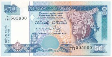 Srí Lanka 2001. 50R T:AU Sri Lanka 2001. 50 Rupees C:AU Krause P#110b