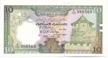 Srí Lanka 1990. 10R T:AU Sri Lanka 1990. 10 Rupees C:AU Krause P#96e