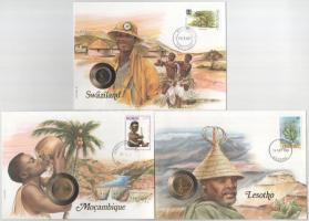 11db klf érmés boríték a "Münzbriefe aus aller Welt" sorozatból, tájékoztatókkal T:UNC-XF
...