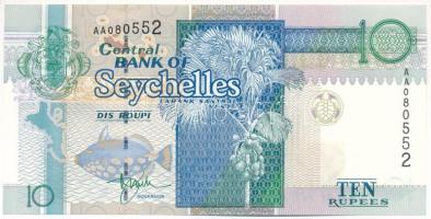 Seychelle-szigetek DN (1998-2008) 10R T:XF Seychelles ND (1998-2008) 10 Rupees C:XF Krause P#36a