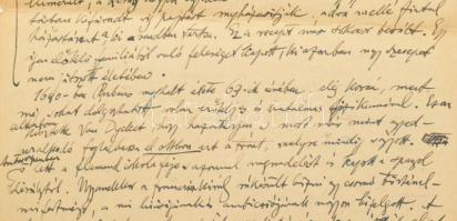 1923 Bosznay István (1868-1944) festőművész, főiskolai tanár autográf kézirata egy előadására, 11p