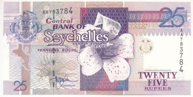 Seychelles-szigetek DN (1998-2008) 25R T:AU Seychelles ND (1998-2008) 25 Rupees C:AU Krause P#37a