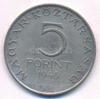 1948. 5Ft Ag "Petőfi" T:XF patina Adamo EM1