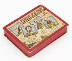 Magyar Pantheon irodalmi és művészeti kvartett játék. cca 1937, Piatnik, LB jelzésű nyomda, ofszet n...