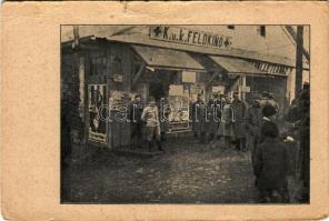 1917 K.u.K. Feldkino und Teehalle / Első világháborús osztrák-magyar teaház és tábori mozi / WWI Austro-Hungarian military tea hall and field cinema (szakadás / tear)