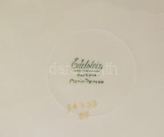 Edelstein Bavaria 6 darab nagytányér, jelzett, kopott, d: 25 cm