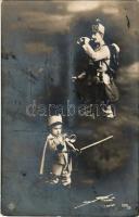 1915 WWI Austro-Hungarian K.u.K. military, trumpeter (fl)