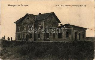 1913 Valjevo, Bahnhof / railway station (EK)