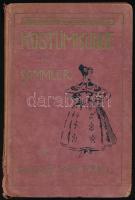 Hans Mützel: Kostümkunde für Sammler. Mit 140 Abbildungen. Berlin, 1919, Richard Carl Schmidt. 205+XVIII p. Belső kötéstáblán Haranghy Jenőék könyve ex librissel, előzéklapon egyedi rajzzal (Haranghy Jenő műve?). Kiadói aranyozott kartonált papírkötésben, sérült gerinccel, kopott borítóval. Német nyelvű, a föld divatait, népviseleteit bemutató, fekete-fehér képekkel gazdagon illusztrált könyv.