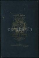 cca 1880 Esküvői fotó, kabinetfotó Klösz György budapesti műterméből, 16,5x10,5 cm