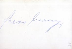 Kiss Manyi színésznő dedikált fotó 7x10 cm