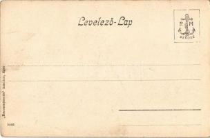 Verpeléti földmíves pár, magyar folklór. Baross nyomda kiadása / Hungarian folklore (EK)