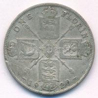 Nagy-Britannia 1920. 1Fl Ag "V.György" T:VF,F Great Britain 1920. 1 Florin Ag "George...